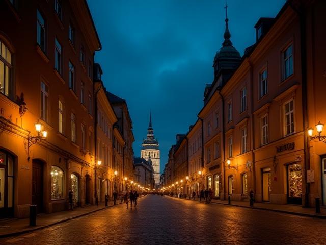 Video-Städtetrip: Blick auf Wiener Altstadt bei Nacht